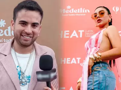 Csar BK y Cielo Torres se preparan para cantar en vivo en los Premios Heat 2025