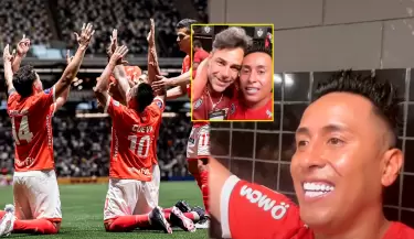 Christian Cueva canta y celebra con todo tras clasificar con Cienciano.