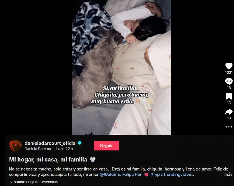 Mensaje de Daniela Darcourt