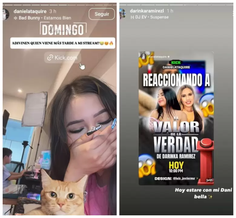 Darinka Ramrez reaccionar en Kick.