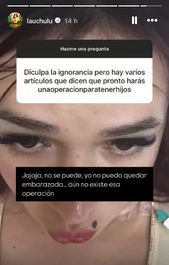 La Uchul quiere quedar embarazada?
