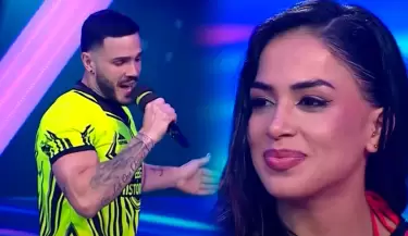 Mario Irivarren hizo sonrojar a Onelia Molina cuando cant una cancin en 'EEG'