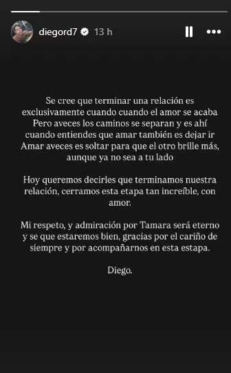 Diego Rodrguez y Tammy Parra terminaron