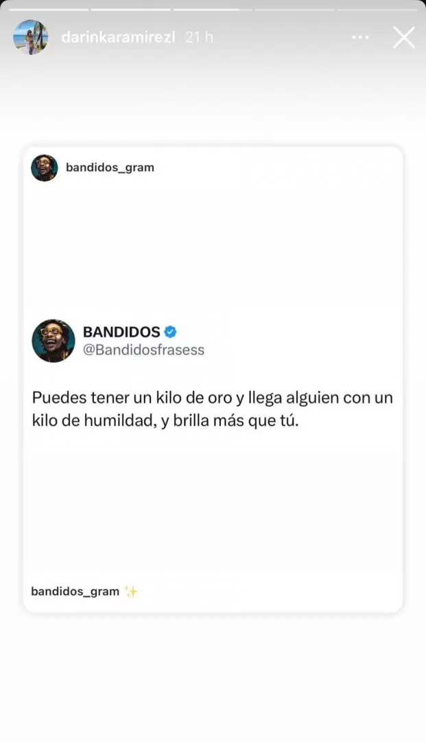 Darinka manda indirecta