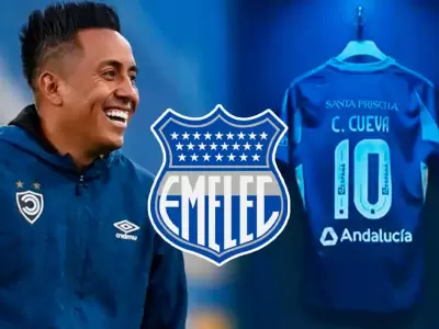Christian Cueva es presentado oficialmente por Emelec en Ecuador