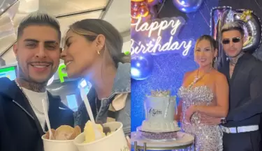 Paul Michael felicita a Pamela Lpez por su cumpleaos
