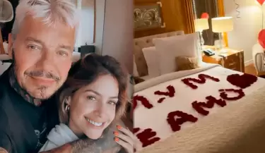 Marcelo Tinelli sorprendi a Milett Figueroa con tremenda celebracin por su cumpleaos.