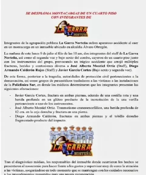Comunicado de La Garra Nortea