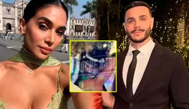Exponen foto de Vania Bludau y Mario Irivarren abrazados en la boda