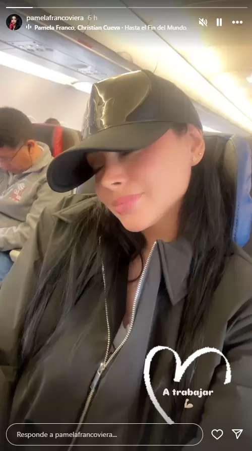Historia de Pamela Franco en avin. (Instagram)