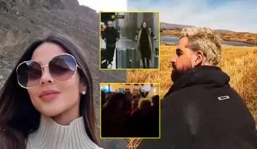 Luciana Fuster y Juan Morelli se lucen enamorados en la ciudad imperial.