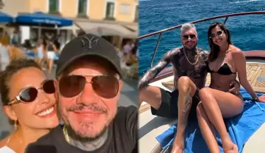 Milett Figueroa y Marcelo Tinelli disfrutan de lujosas vacaciones en Italia.