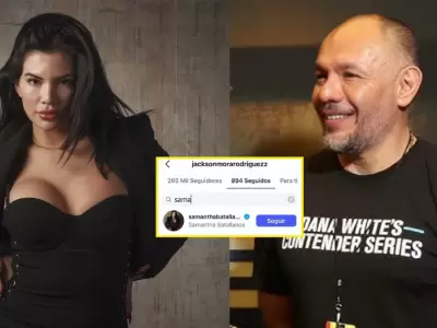 Jackson Mora sigui en redes a Samantha Batallanos.