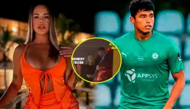 Jossmery Toledo aparece junto al futbolista Kluiverth Aguilar en salida nocturna