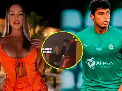 Jossmery Toledo aparece junto al futbolista Kluiverth Aguilar en salida nocturna