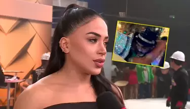 Onelia Molina sobre foto de Vania Bludau y Mario Irirvarren en la boda de Alejandra.
