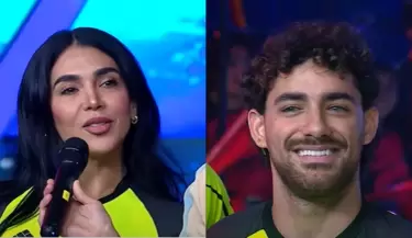 Vania Bludau y Austin en coqueteos