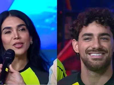 Vania Bludau y Austin en coqueteos