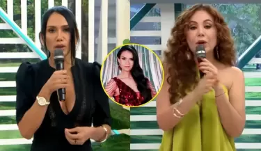 Janet Barboza y Angie Pajares tienen tenso cruce.