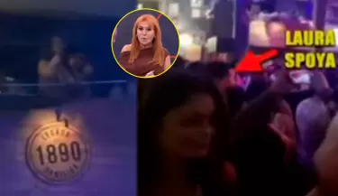 Laura Spoya la rompe en la noche limea tras separarse de su esposo y Magaly comenta.