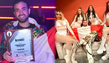 Csar BK gana a 'Mejor Talento en Proyeccin Internacional' en Premios cono 2025