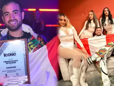 Csar BK gana a 'Mejor Talento en Proyeccin Internacional' en Premios cono 2025