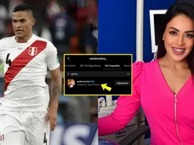 Onelia Molina y Anderson Santamara se siguen en redes.