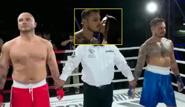 Jenko del Ro noquea a Nico Ponce en el Celebrity Combat tras beso de Onelia Molina.