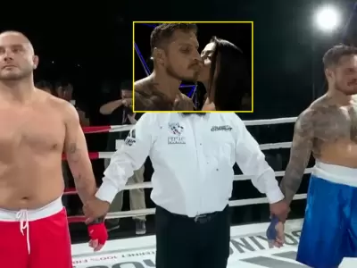 Jenko del Ro noquea a Nico Ponce en el Celebrity Combat tras beso de Onelia Molina.