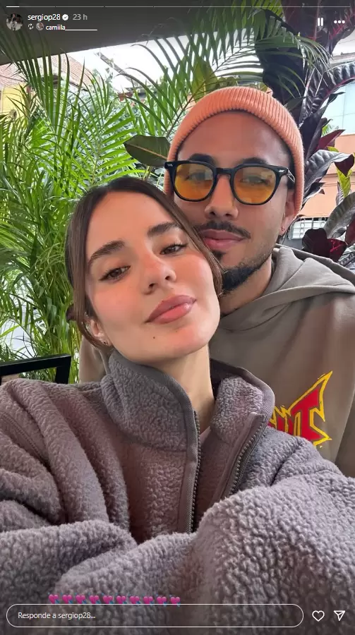 Sergio Pea y Camila. (Instagram)