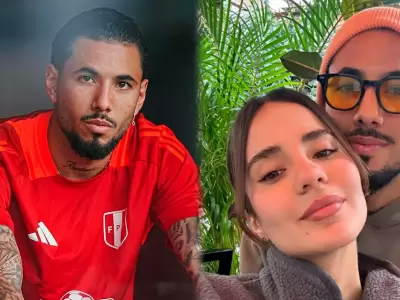 Sergio Pea publica romntica foto con misteriosa peruana.