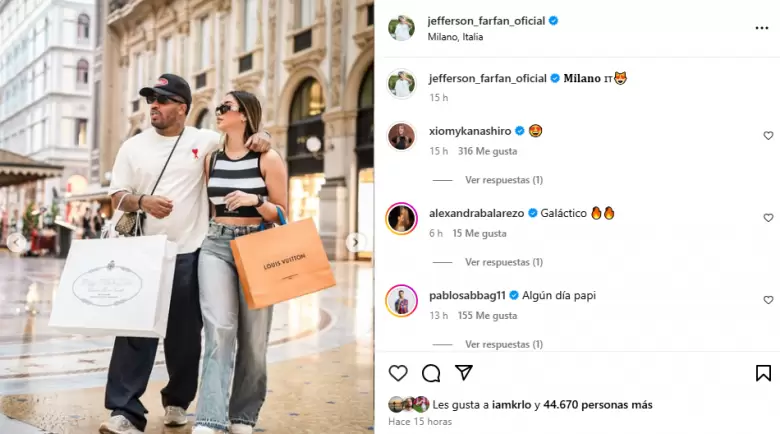 Jefferson Farfn y Xiomy Kanashiro