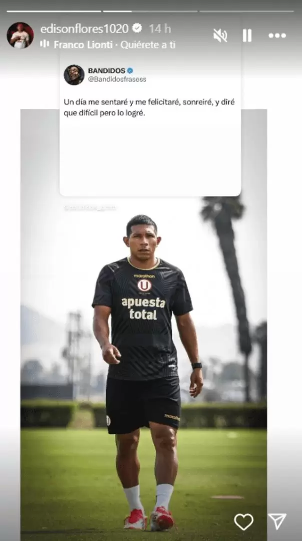 Edison Flores tras foto de Ana Siucho con otro hombre