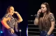 Flor Polo anima evento realizado en Pucallpa, pero nuevamente evita las cmaras al termino del show