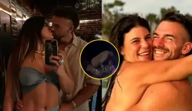 Juan Ichazo es captado meado en la calle.