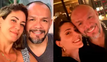 Jackson Mora en cena con espaola cuando an era esposo de Tilsa Lozano
