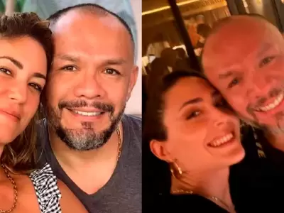 Jackson Mora en cena con espaola cuando an era esposo de Tilsa Lozano