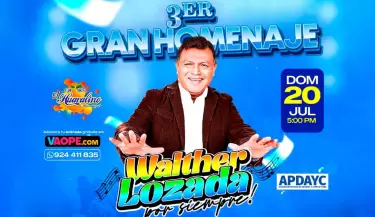 Tercer gran homenaje de 'Walther Lozada Por Siempre' con invitados especiales