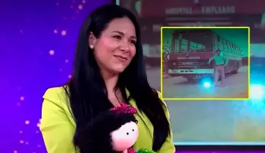 Magdyel Ugaz se conmueve al contar que fue cobradora de combi con su pap