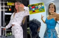 Rumbo a Bruselas! Alejandra Baigorria viaja a la premiere mundial de "Los Pitufos" donde estar Rihanna