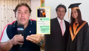 Farid Ode muestra chat donde su hija Gamille le pide ayuda por supuestos maltratos.