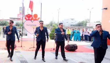 Los 5 de Oro visitaron el INSN San Borja en su 12 aniversario.