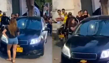 Joven destruye el auto de su padre tras descubrirlo con su amante.