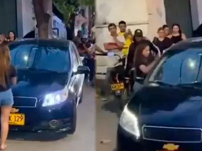 Joven destruye el auto de su padre tras descubrirlo con su amante.