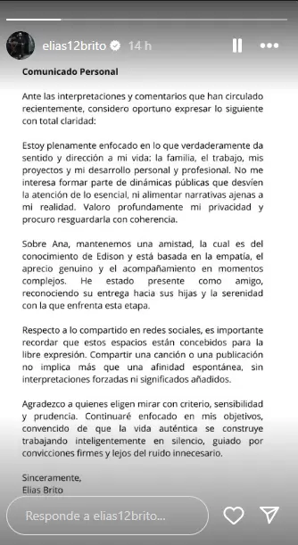 Elas Brito habla sobre Ana Siucho