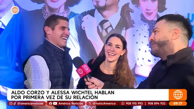 Aldo Corzo y Alessa Witchel hablan por primera vez de su relacin. (Amrica Espectculos)