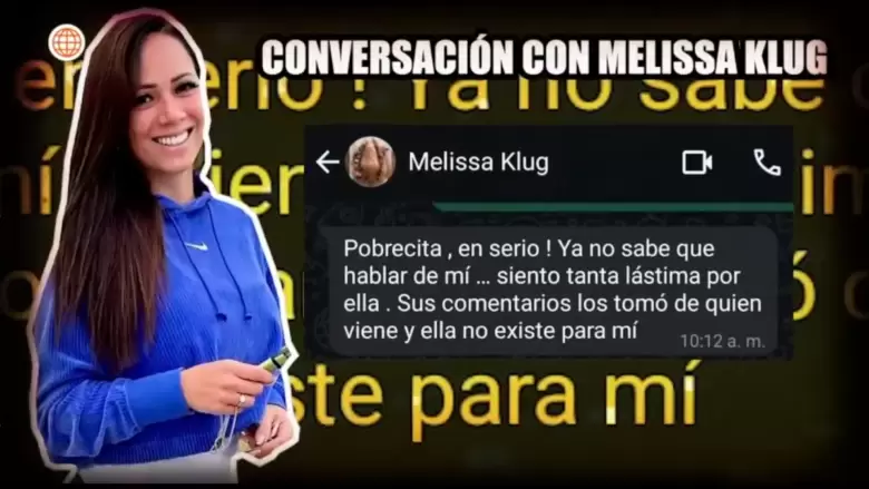 Melissa Klug responde tras declaraciones de Evelyn Vela. (Amrica Hoy)