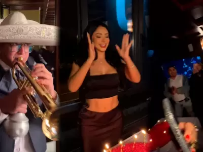 Pamela Franco festej su cumpleaos con mariachis y rodeada de amigos, pero sin Christian Cueva.