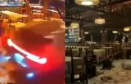 Terrible! Sujeto estrella su camioneta contra un restaurante en La Molina y deja dos heridos
