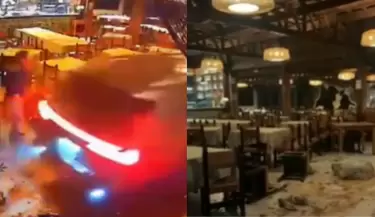 Sujeto estrella su camioneta contra restaurante en La Molina